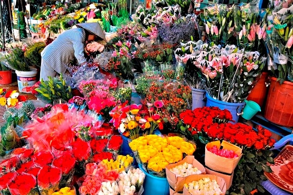 Các chợ hoa nổi tiếng ở hà nội-Taxi nội bài